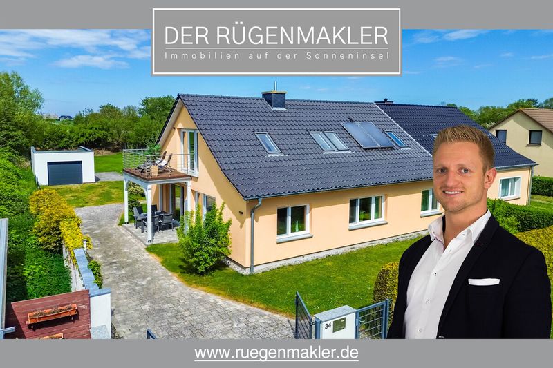 Ca. 120m zur Ostsee! Saniertes Einfamilienhaus mit Saunahaus und Garage in Dranske auf Rügen